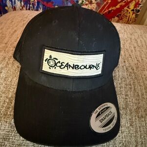 Oceanbourne Black Snapback Hat